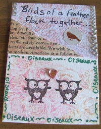 Beginners ATC #5 - Text/Page from a Book