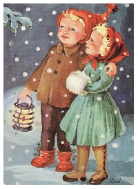 Traditional Christmas card