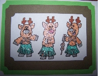 Christmas Critters Handmade Card