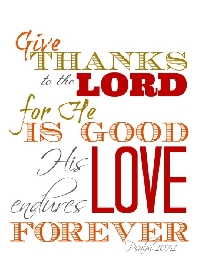 QUICK: CF: Give Thanks to the Lord