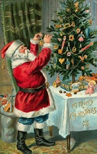 VM: Christmas ATC with a Santa