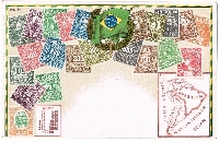 Cover a Postcard in Postage Stamps!