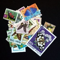 Cover a Postcard in Postage Stamps, R2