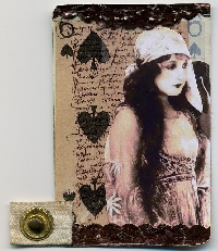 Altered Playing Card ** .Vintage    # 2 