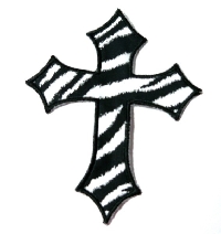 black and white usa #8 theme cross