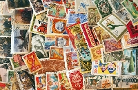 Cover a Postcard in Postage Stamps, R3