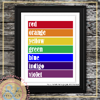 IFM: Notecards - colors of the rainbow