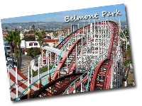 Postcard of a Roller coaster