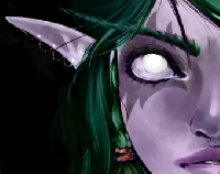 Hand Drawn Warcraft ATC Swap: Night Elves
