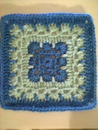 2 x 6 crochet square swap - March