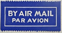 ISS:  Air Mail Labels - 1 Person per Country