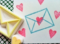 MAIL ART: decorate your envie with rubber stamps U