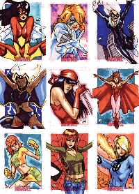 Female Marvel Character Postcard swap!