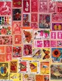 Postage Stamp Mail Art