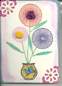 Colorful Flowers atc
