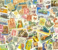 Postage Stamp Handmade Postcard