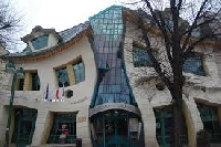 Unusual building postcard