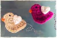 Crochet Appliques - Birds