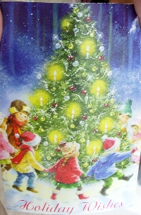 Recycle Christmas card as postcard #7 - children
