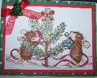 House Mouse Christmas Card