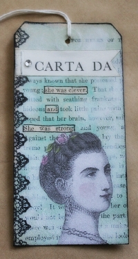 Altered Text Tag - Vintage Style