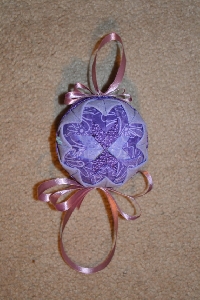 Handmade Christmas Ornament for May - Purple
