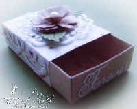 Altered Matchbox with Flowers