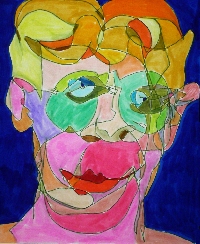 MA: Blind Contour Drawing Postcard