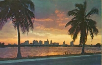 Vintage - Sunrise / Sunset postcard