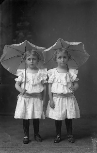 VC:  Vintage Twins Photograph ATC