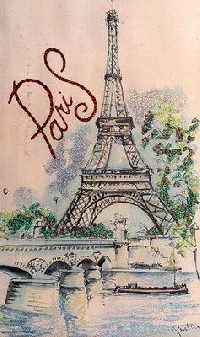 AR: Altered Rolodex Card - Paris Theme