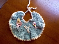 Crochet or knit a Baby Bib