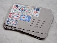 Cover a Postcard in Stamps (1 per country!)