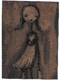 Embossed stamping and Bleach painting ATC
