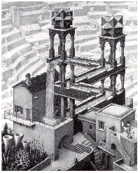 Alphabet Artists ATC Swap #5 M.C. Escher