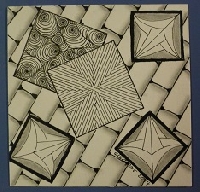 ZenZen Group: Zentangle Tile featuring ... Squares