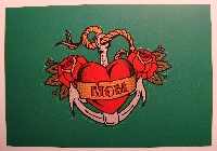 free/ad card: hearts