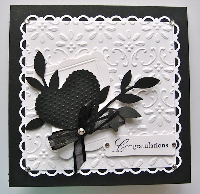 Black and White card