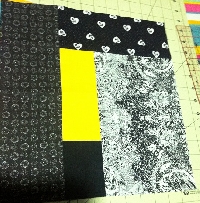 Ongoing Black & White Quilt Block with a TWIST