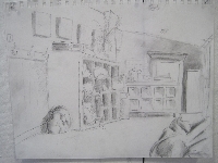 Interior drawings series ATC- #1- kitchen