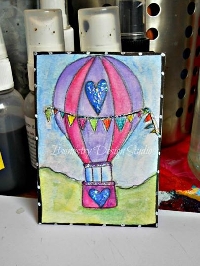 SWL ~ art: hot air balloon