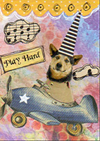 MA: Dog in a Hat Mailart
