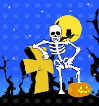 Halloween Themed #1 - Skeletons ATC