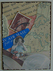 TPP: Handmade Postcard, Cancelled Postage Stamp