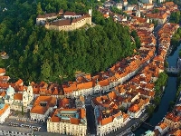A Week Postcard Swap # 39 - Aerial city view