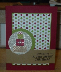 Christmas Card with Matching Tag