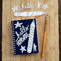 CC-Mini notebook with a die cut USA only