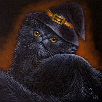 Halloween Rolo  # 7  Black Cat