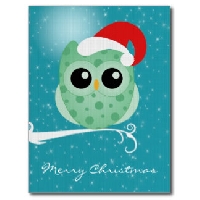 Christmas Card Swap # 1 - Owls