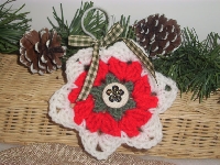 Handmade Christmas Ornie for Dec ~ Red/Green/White